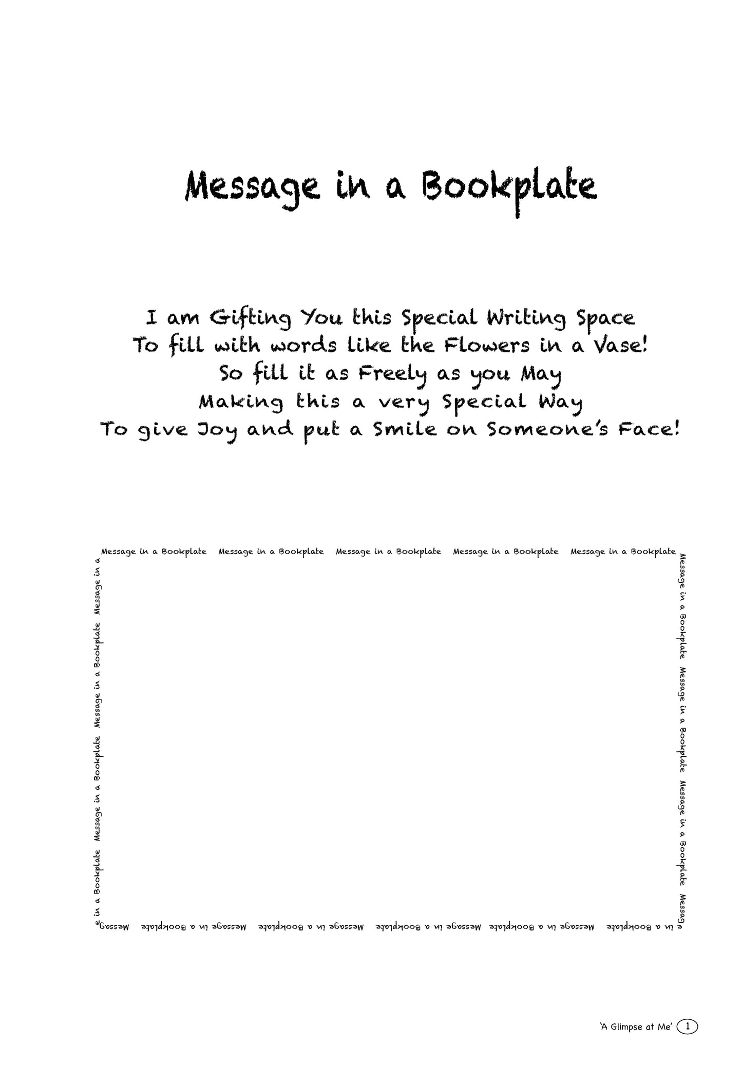 A Glimpse at Me...Stumbling Through PTSD (Hardback with Dust Jacket)