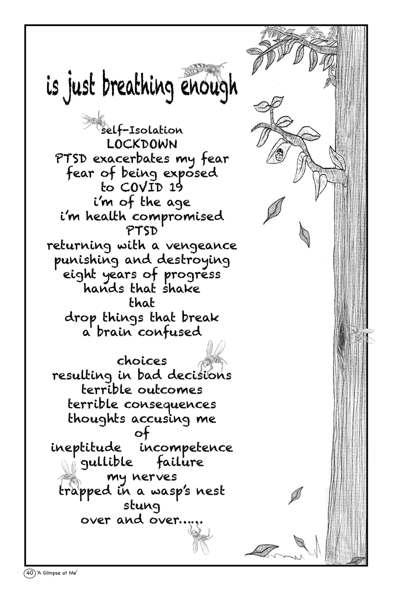 A Glimpse at Me...Stumbling Through PTSD (Paperback & Kindle Versions)