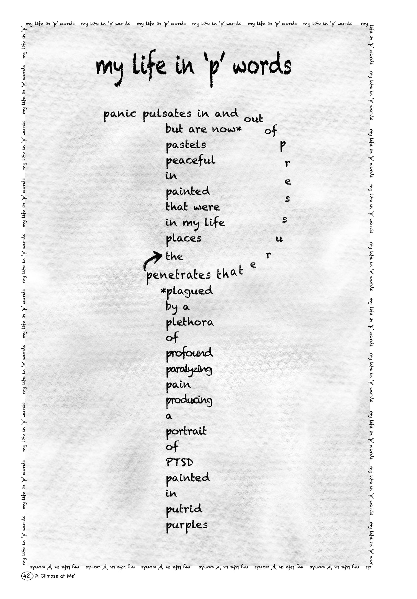 A Glimpse at Me...Stumbling Through PTSD (Hardback with Dust Jacket)