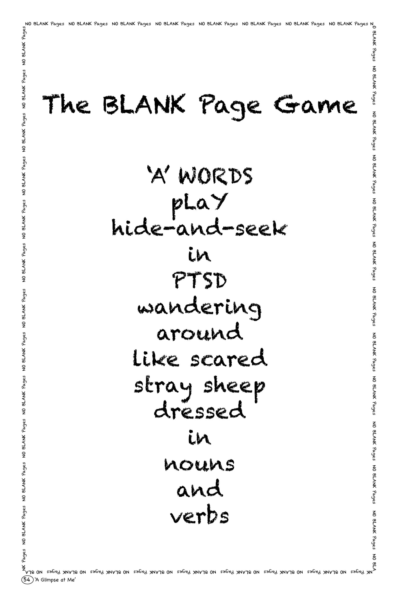 A Glimpse at Me...Stumbling Through PTSD (Hardback with Dust Jacket)