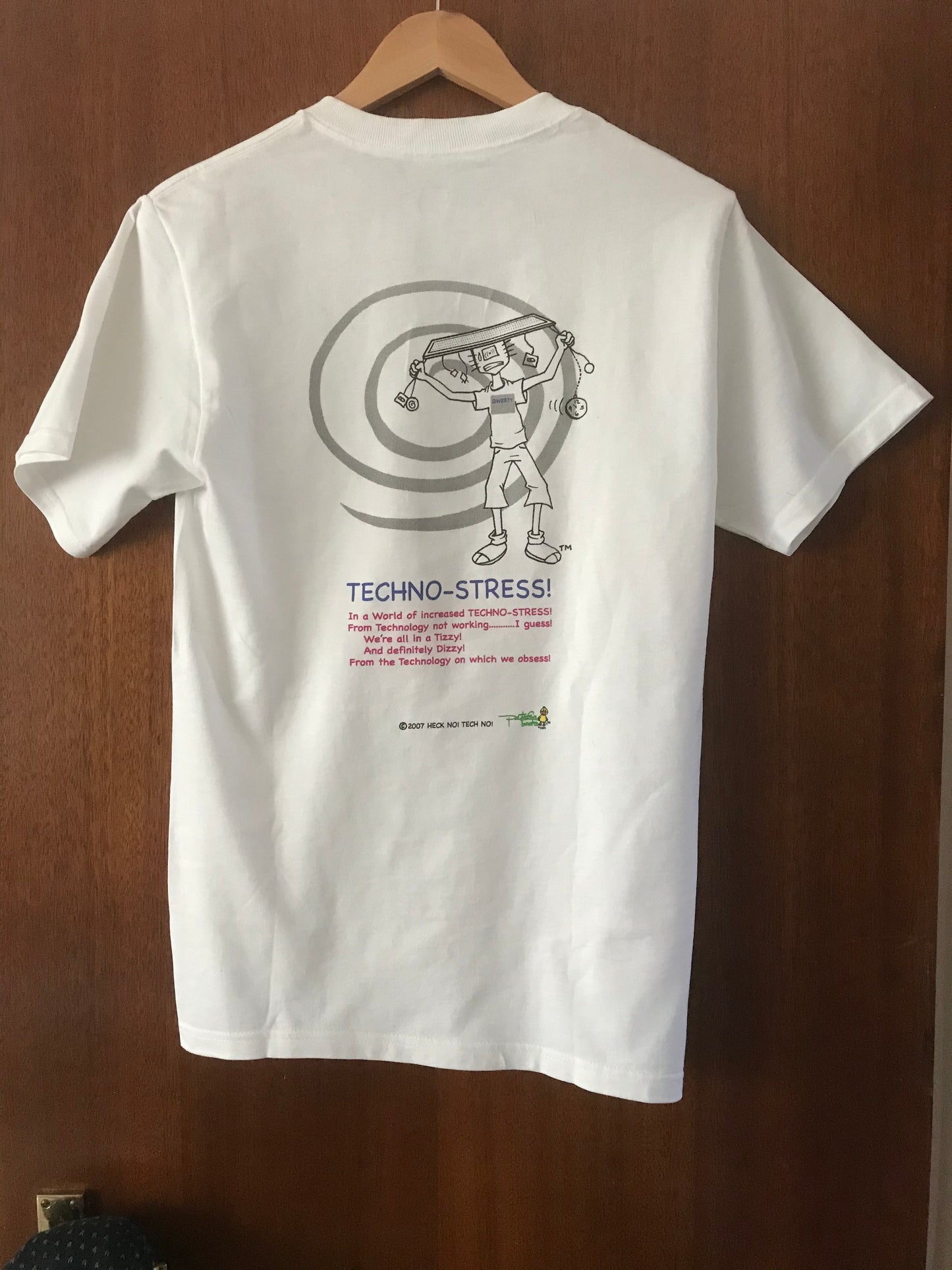 Vintage HECK NO! TECH NO! Short Sleeve T-Shirts