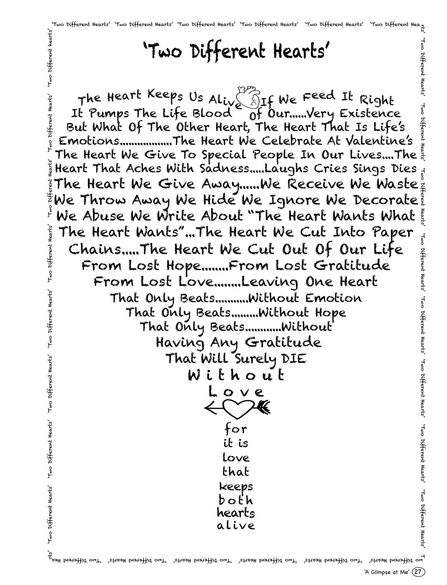 A Glimpse at Me...Stumbling Through PTSD (Hardback with Dust Jacket)