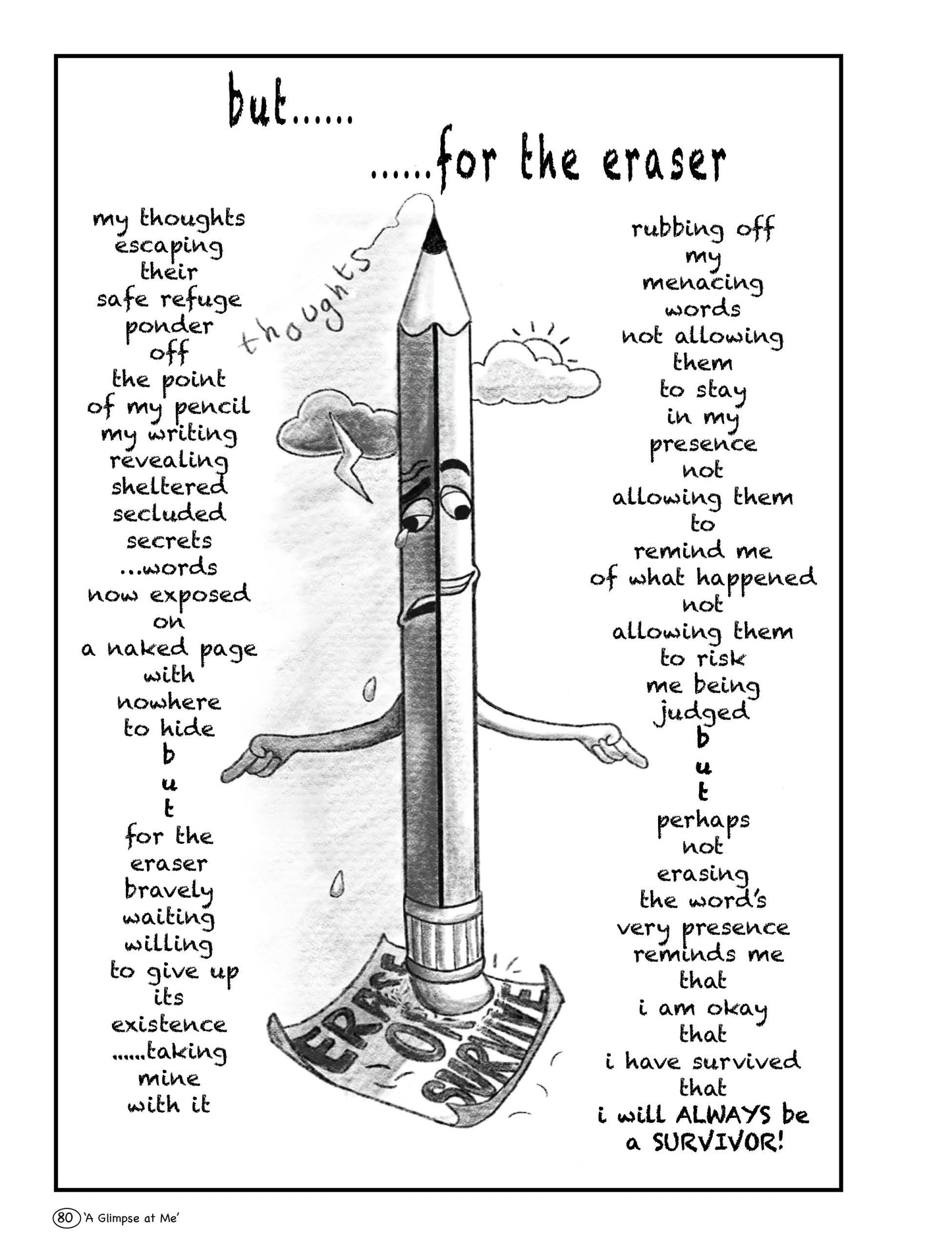 A Glimpse at Me...Stumbling Through PTSD (Hardback with Dust Jacket)