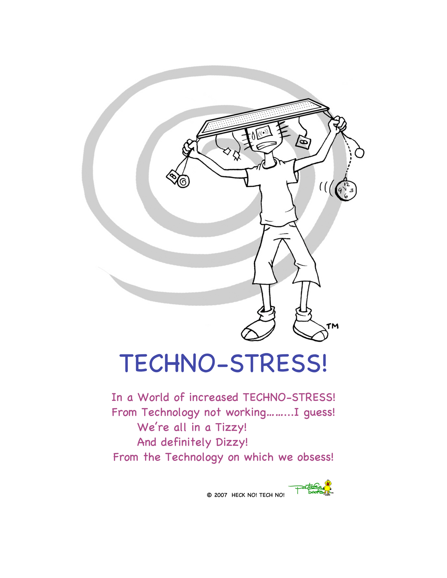 Vintage HECK NO! TECH NO! Short Sleeve T-Shirts