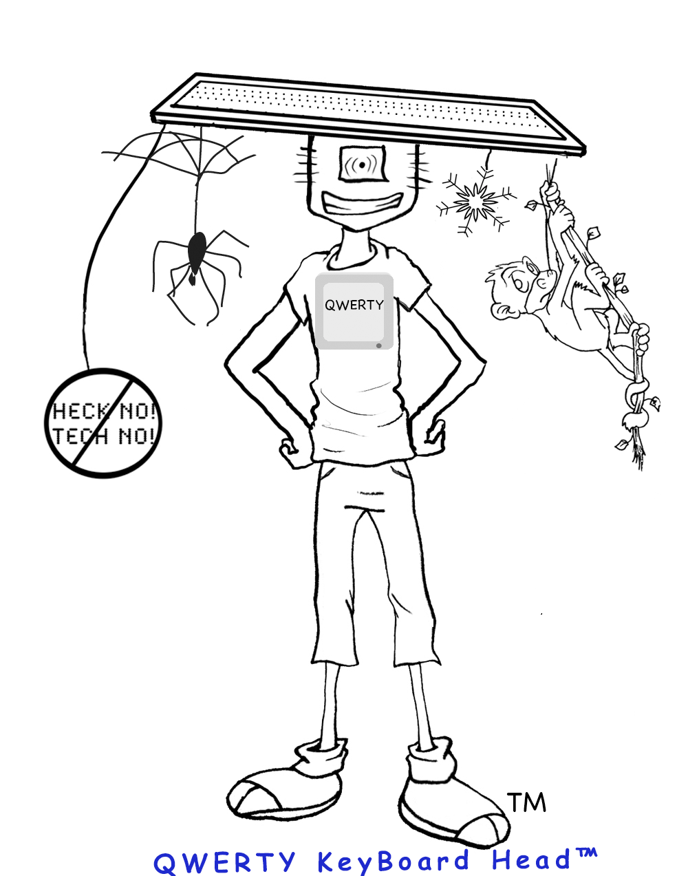 Vintage HECK NO! TECH NO! Short Sleeve T-Shirts