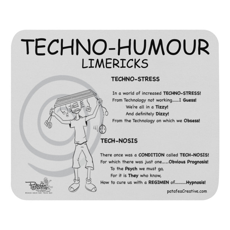 HECK NO! TECH NO! TECHNO-STRESS Mouse Pad