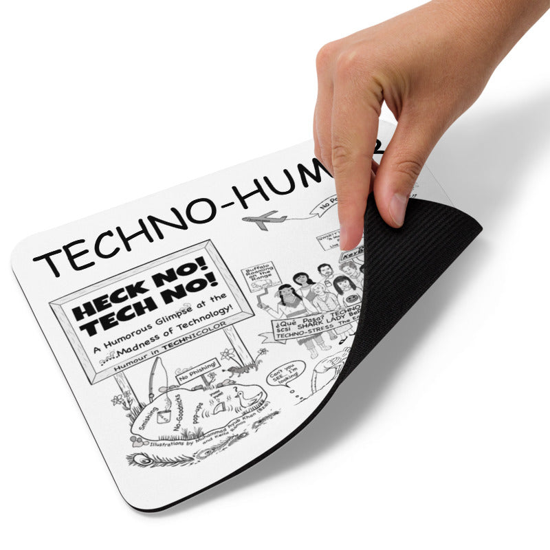HECK NO! TECH NO! BookCover Mouse Pad