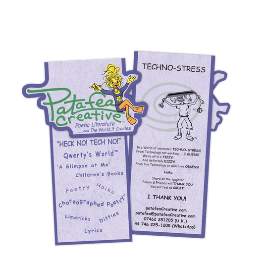 Magnetic Bespoke BookMark - HECK NO! TECH NO! A Humorous Glimpse at the Madness of Technology!