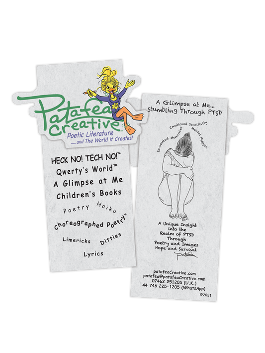 Magnetic Bespoke BookMark -             A Glimpse at Me...Stumbling Through PTSD